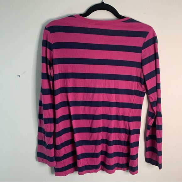 La Senza Vintage Y2K Sequin Pyjama Top Pink and Black Stripe Size Small - Picture 2 of 7